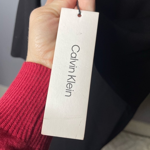 Calvin Klein NWT 3/4 Bell Sleeve Boat Neck Sheath Dress Black Women’s Size 4 - Picture 6 of 10